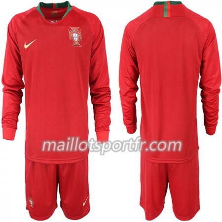 Maillot de Foot Portugal Enfant Domicile Coupe du monde 2018 ML